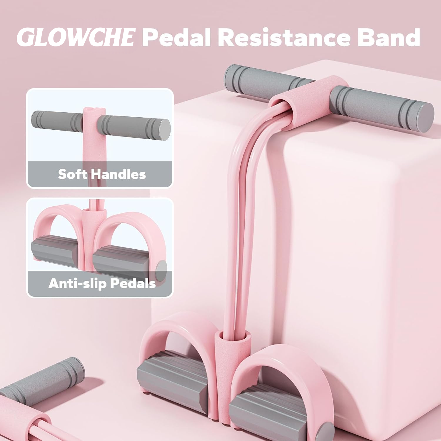 how to use pedal resistance band Glowche Pedal Resistance Band – glowche