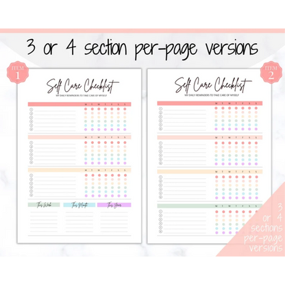 Self Care Checklist
