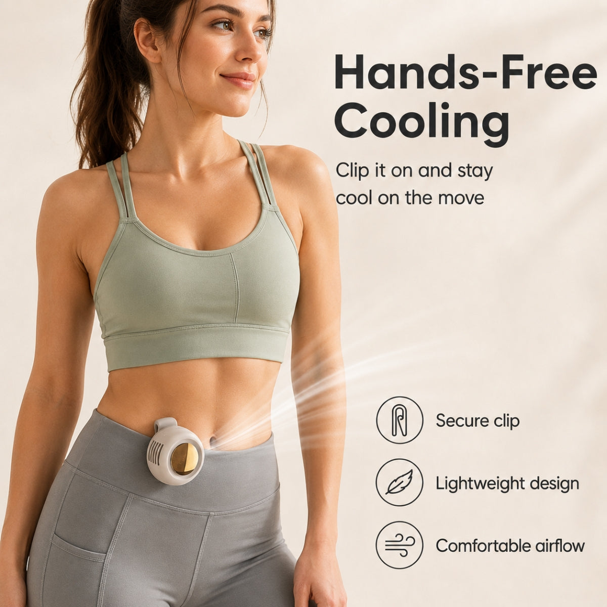 Glowche Portable Clip-On Fan