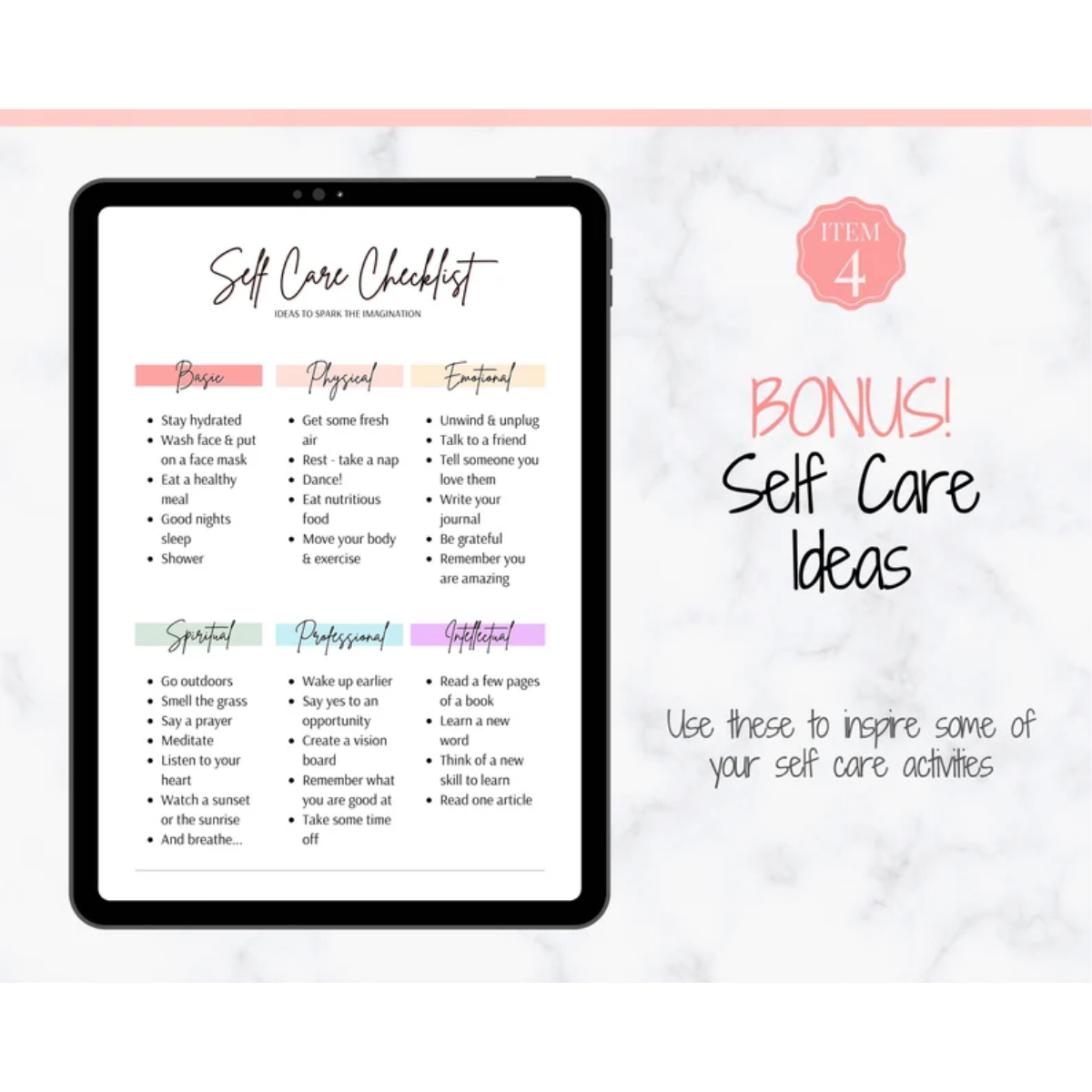 Self Care Checklist